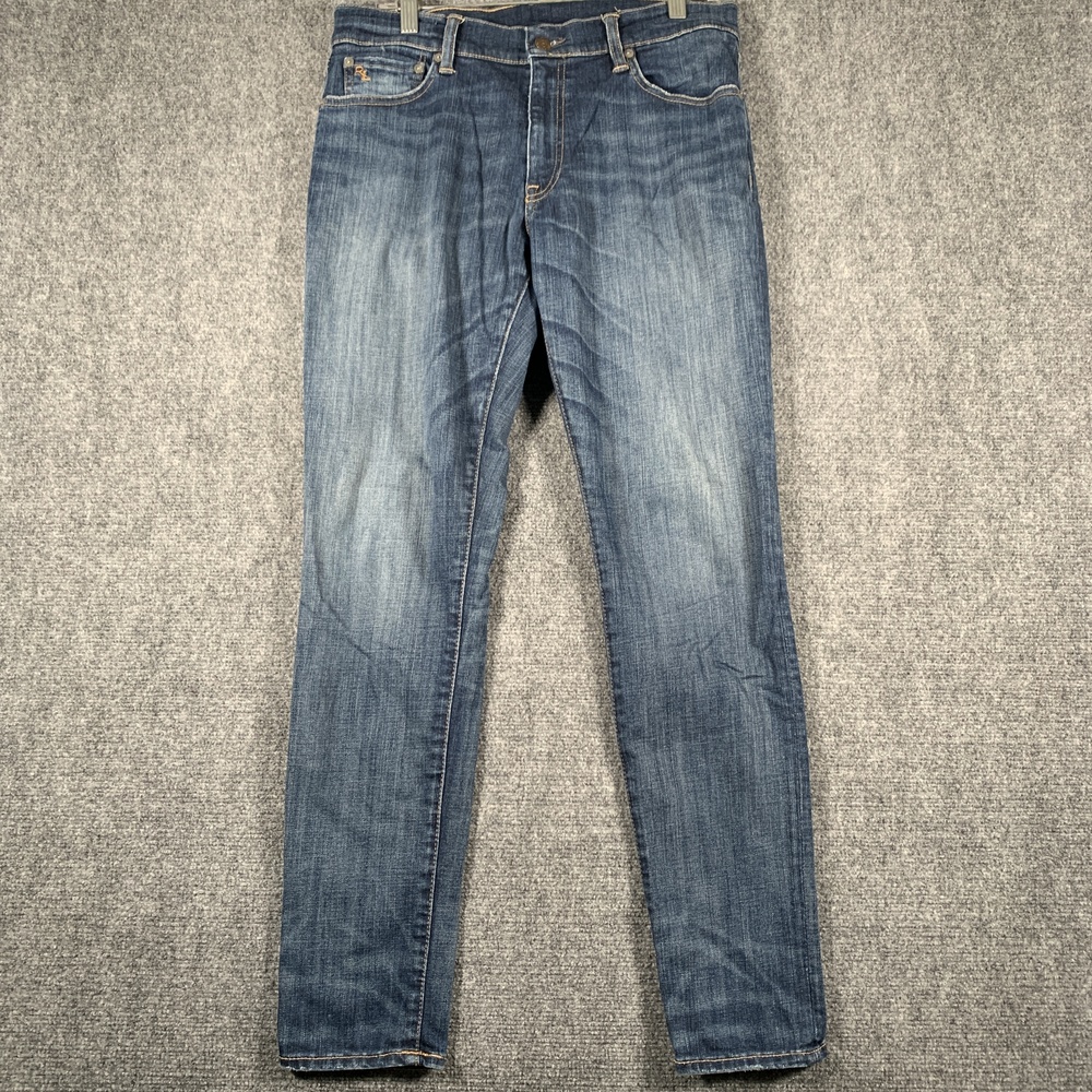 Polo Ralph Lauren Tompkins Skinny Jeans Womens 31x30 Blue Medium Wash Denim
